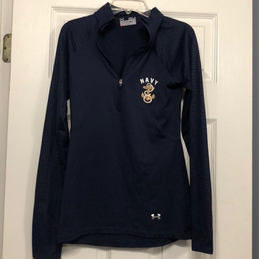 Navy under armour athletic 1/2 zip pullover